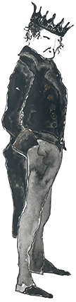 Orpheus in der Unterwelt Skizze 3